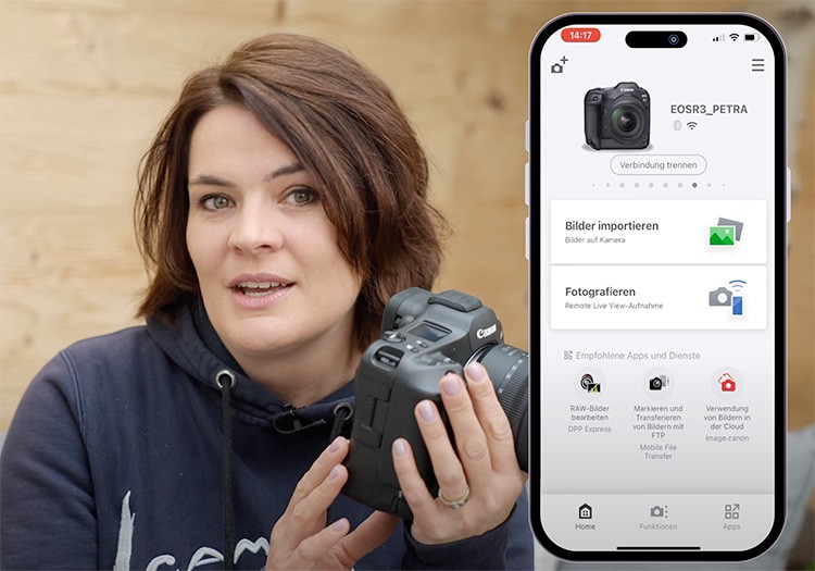 Quick-Tipp: EOS R3 und die Funktionen der Camera Connect App